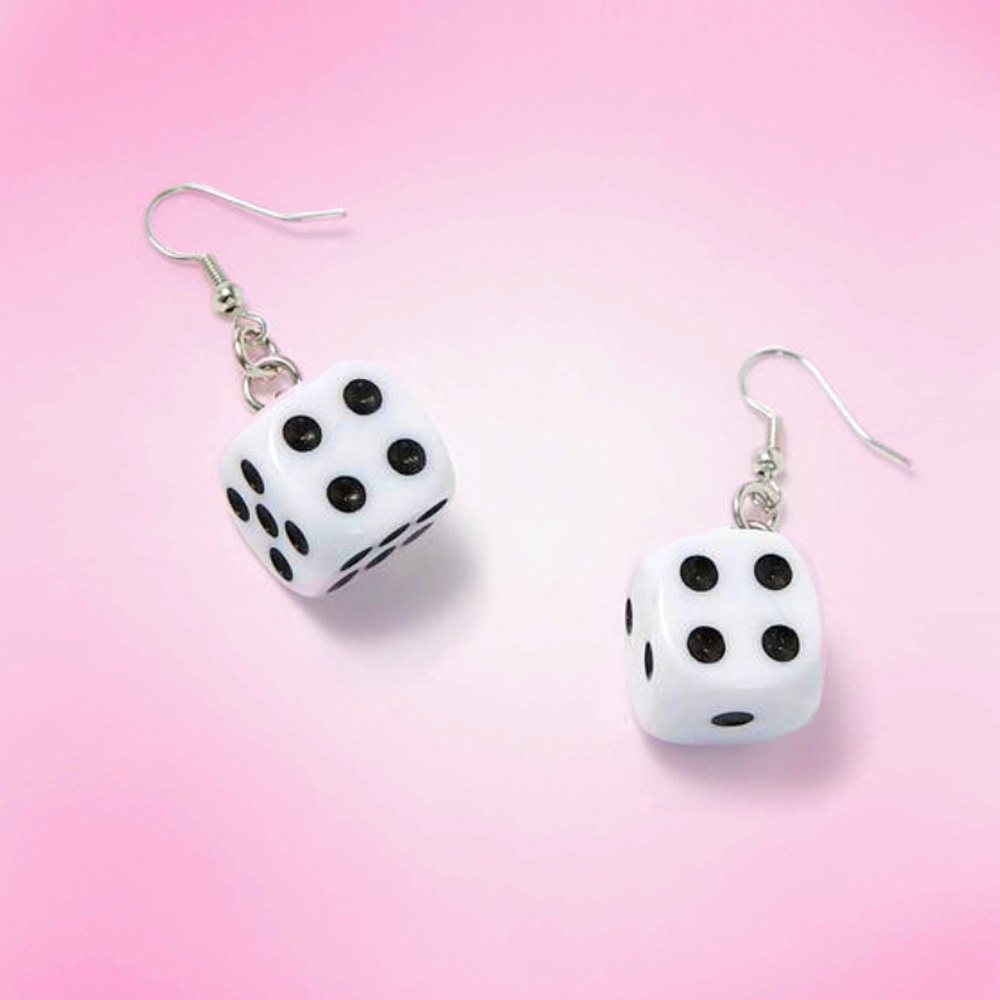 Handmade Dice Earrings (not unif)